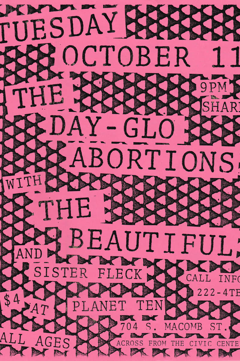 The Beautiful, The Day-Glo Abortions, Sister Fleck - at Planet Ten - Oct 11, 1988