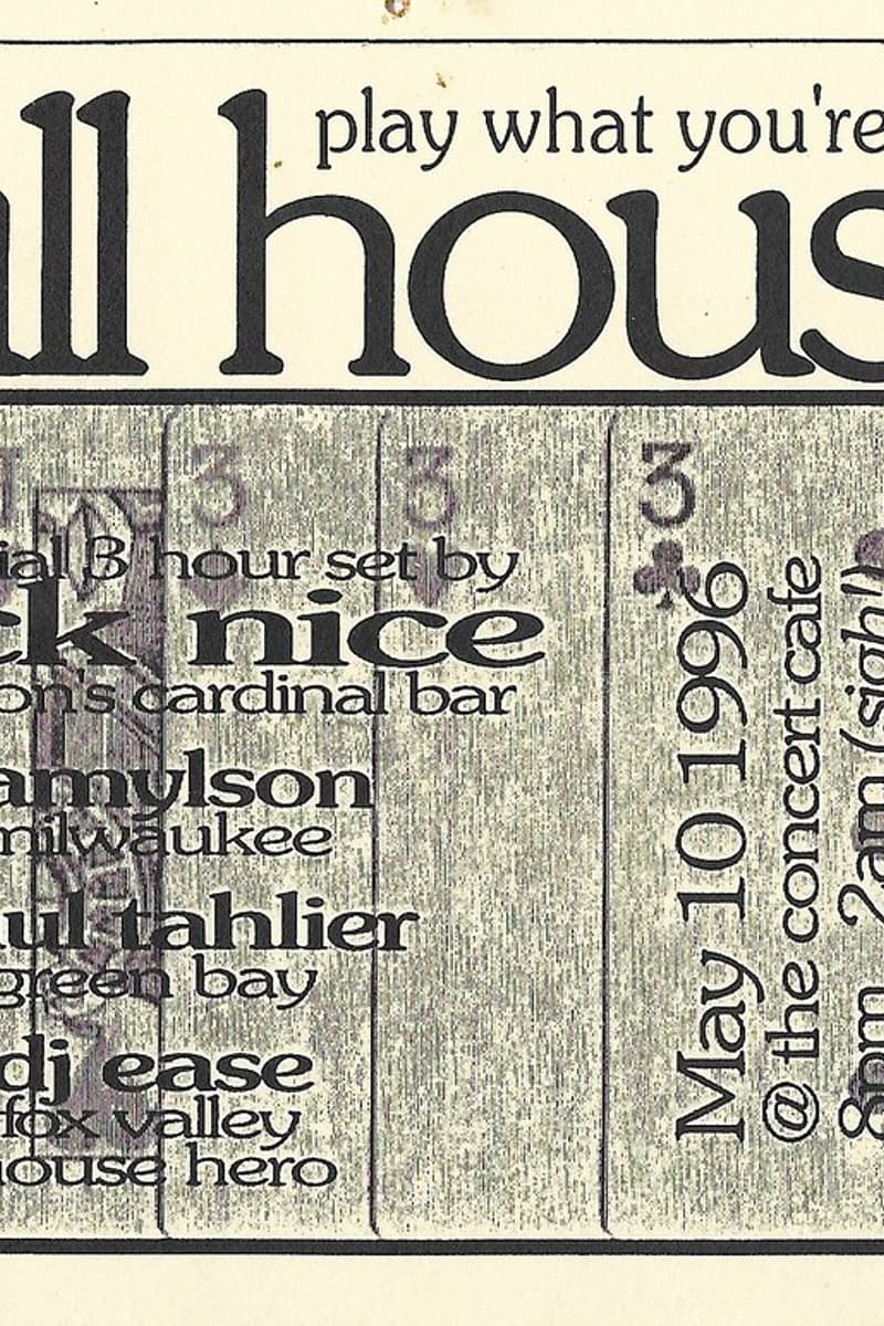 Nick Nice, Paul Tahlier, Ramylson, dj ease - at the concert cafe - May 10, 1996