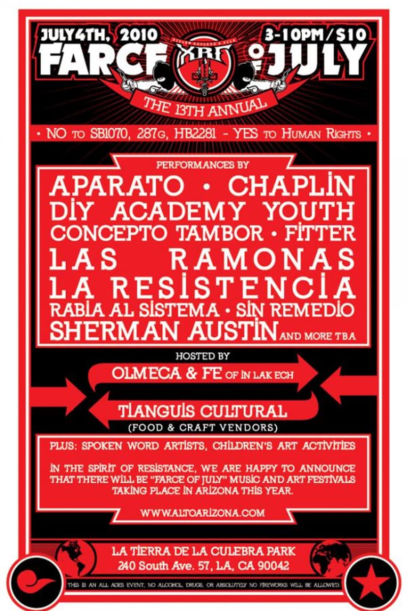 Concepto Tambor, Sherman Austin, Fitter, Chaplin, La Resistencia - at La Tierra De La Culebra Park - Los Angeles, CA - Jul 4, 2010