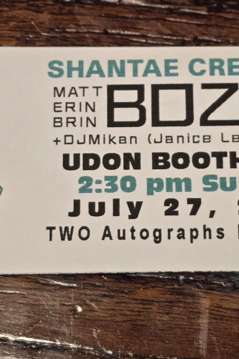 Matt Bozon, Erin Bozon, DJMikan (Janice Leung), Brin Bozon - at UDON Booth #100 - Jul 27, 2025