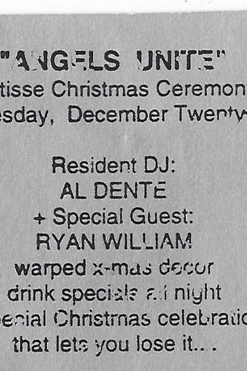 Al Dente, Ryan William - at Matisse - Milwaukee, WI - Dec 25, 1996