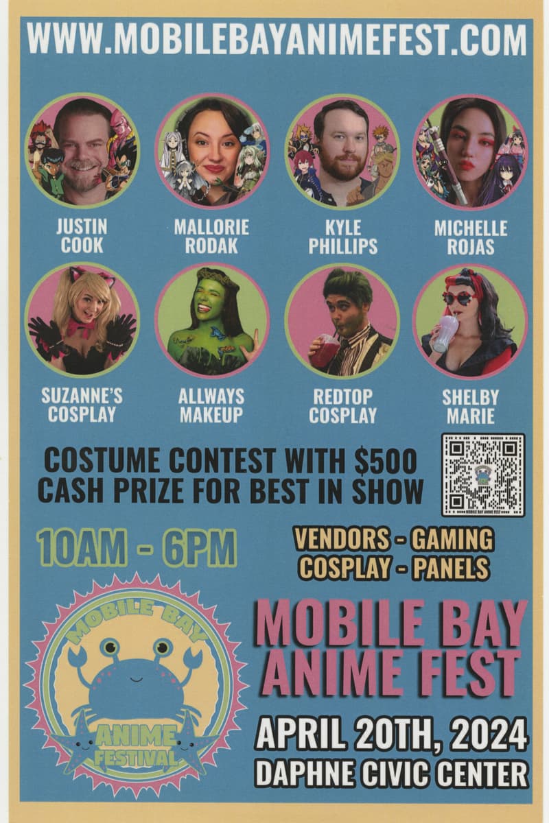 Justin Cook, Suzanne's Cosplay, Mallorie Rodak, Kyle Phillips, Shelby Marie - at Daphne Civic Center - Daphne, AL - Apr 20, 2024