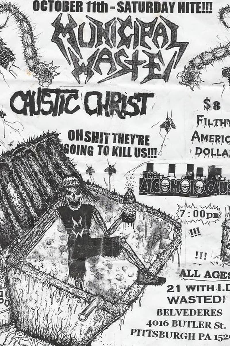 The Alcoholocaust, Caustic Christ, Municipal Waste - at Belvederes - Pittsburgh, PA