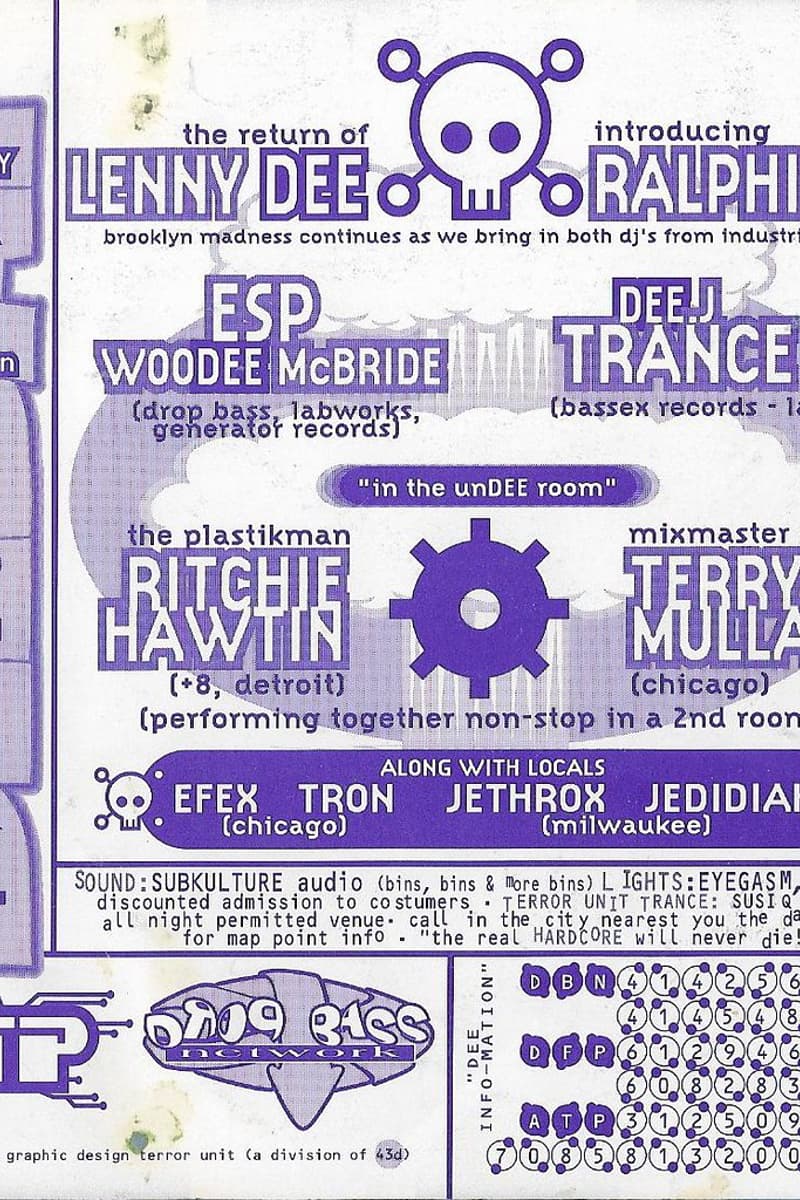 Terry Mullan, Lenny Dee, Dee J Trance, Tron, Jedidiah - Chicago, IL - Oct 29, 1994