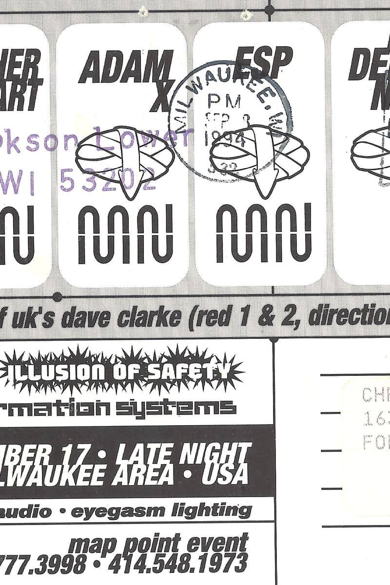 ESP, Adam X, Dave Clarke, Illusion of Safety, Jethrox Jedidiah - Milwaukee, WI - Sep 17, 1994