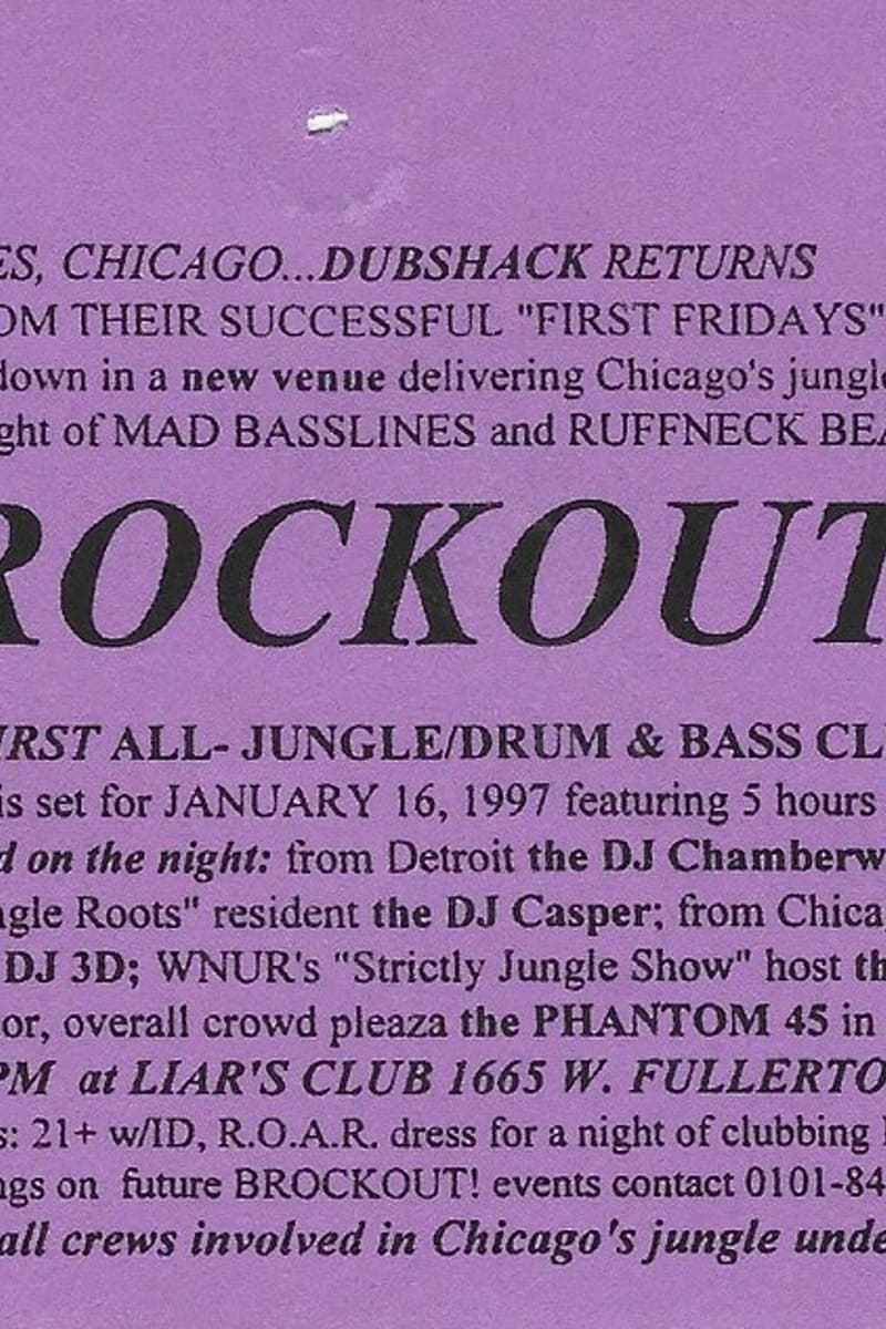 Phantom 45, DJ Casper, DJ 3D, DJ Snuggles, Dubshack - at Liar's Club - Chicago, IL - Jan 16, 1997