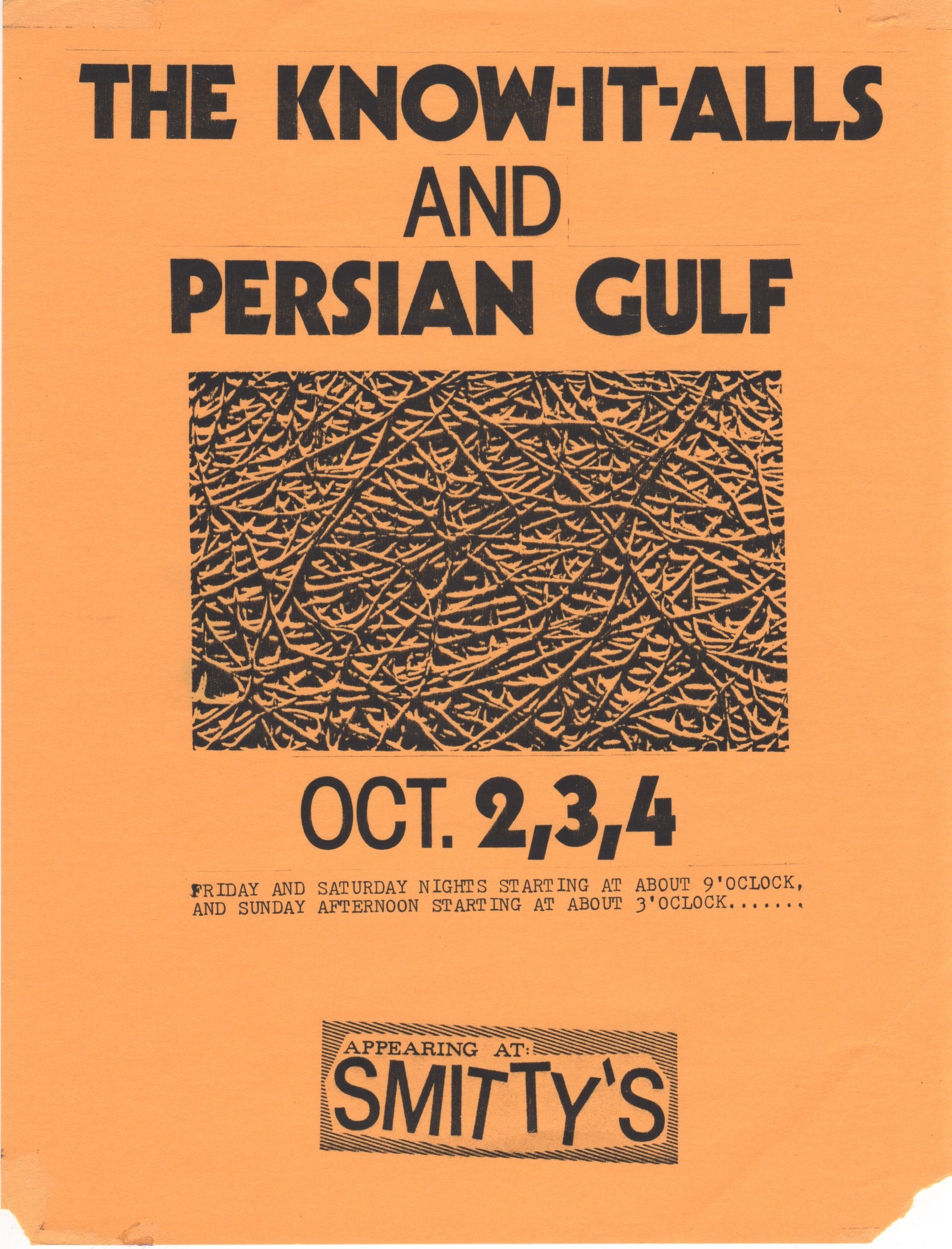 Persian Gulf, The Know-It-Alls - at Smitty's