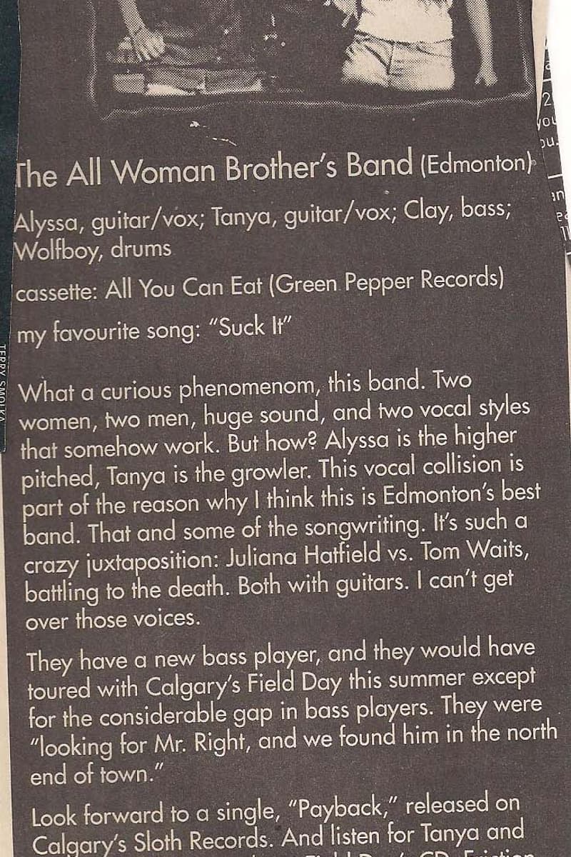 The All Woman Brother's Band, Pal Joey, Field Day - Edmonton