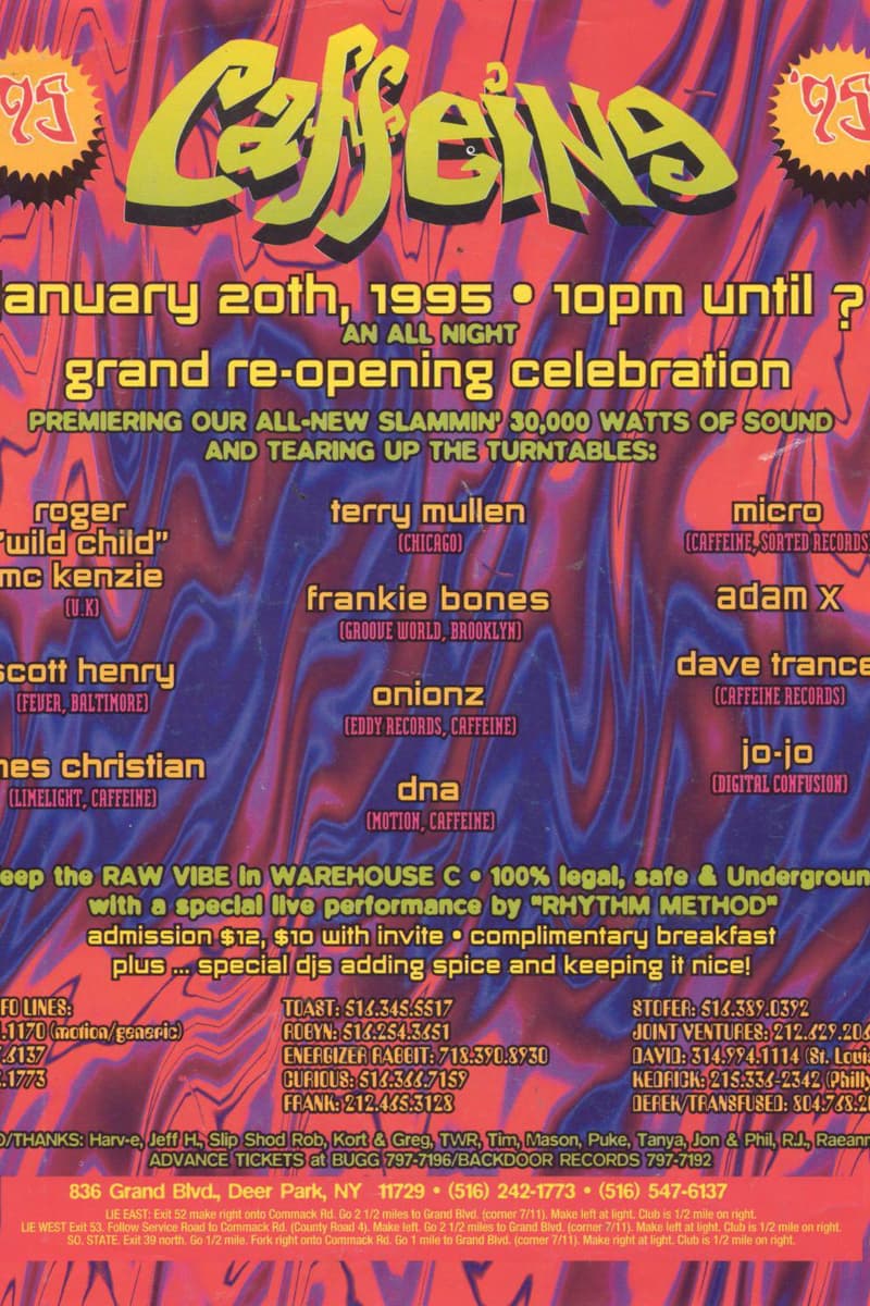 Terry Mullen, Scott Henry, Micro, James Christian, Adam X - at Caffeine (Warehouse C) - Deer Park, NY - Jan 20, 1995