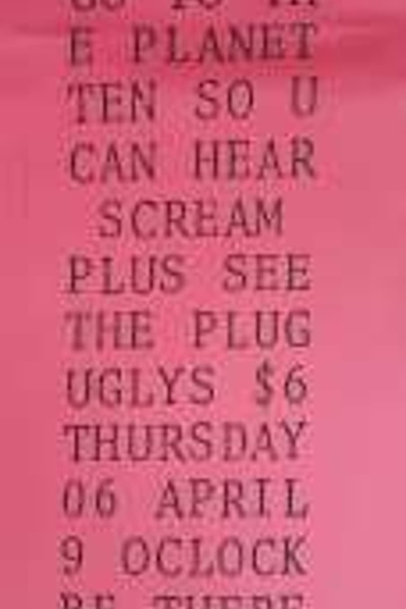 The Plug Uglys, Scream - at Planet Ten - Apr 6, 1989