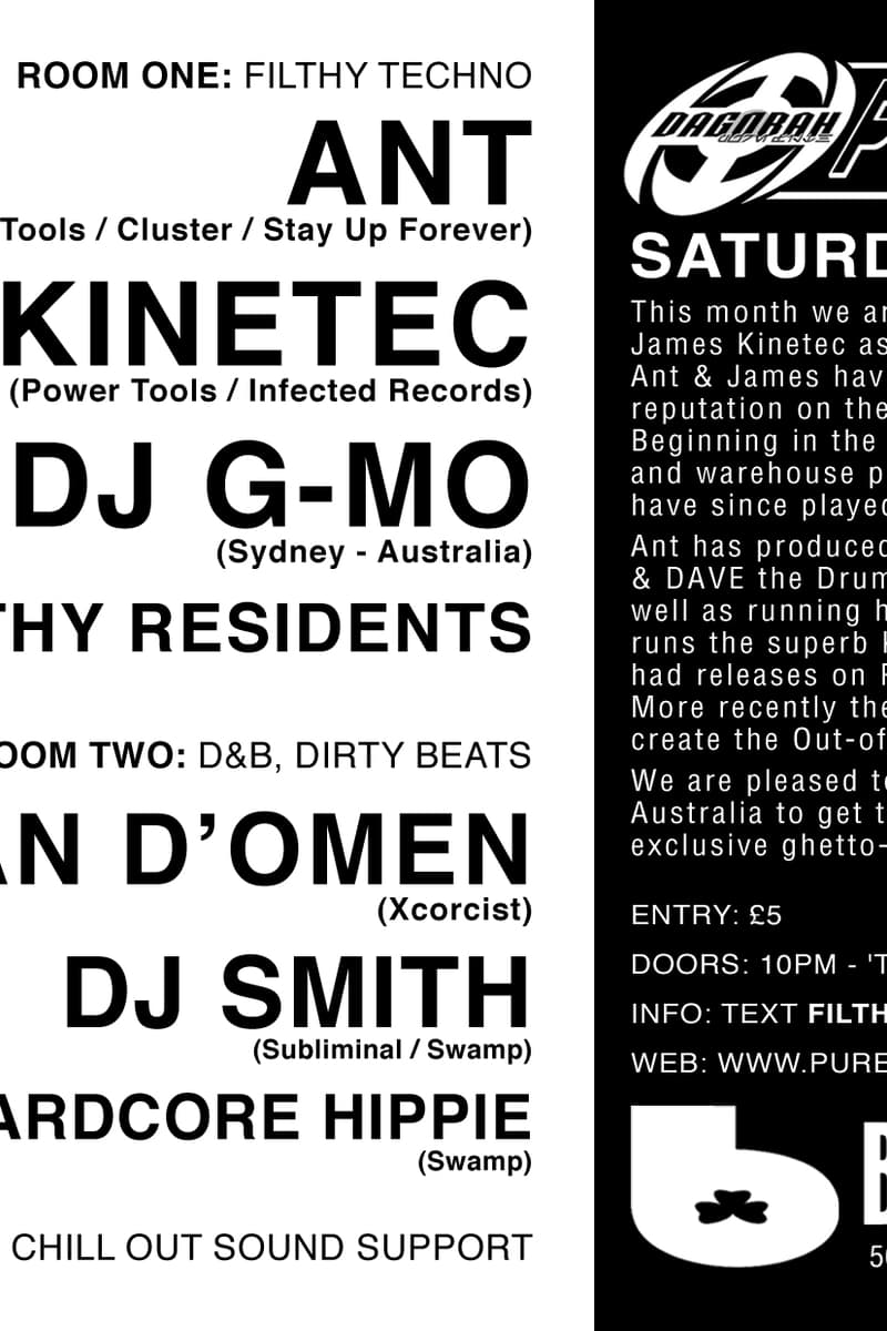 DJ G-MO, Jay & Hardcore Hippie, Damian D'Omen, James Kinetec, The Filthy Residents - at Blueprint - Nottingham - Apr 5, 2003