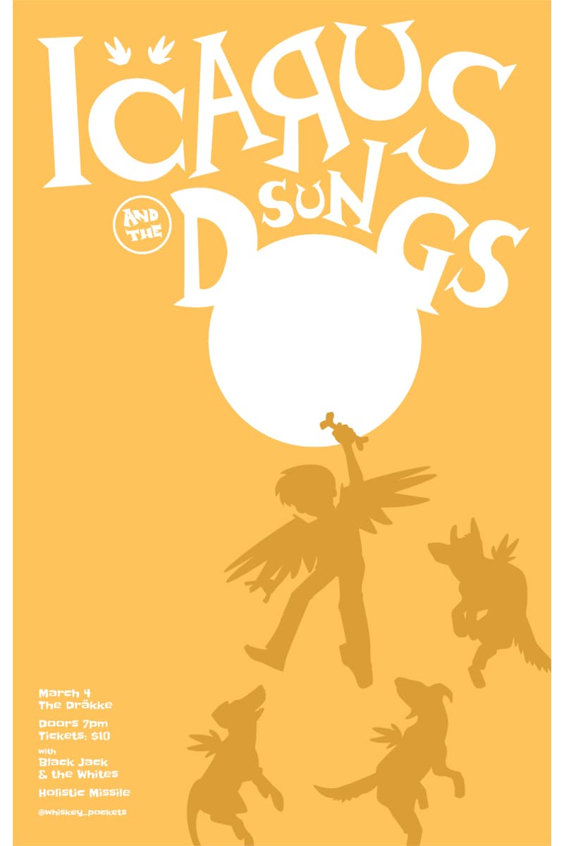 Icarus and the Sun Dogs, Holistic Missile, Black Jack & the Whites - at The Drãkke - Mar 4, 2024