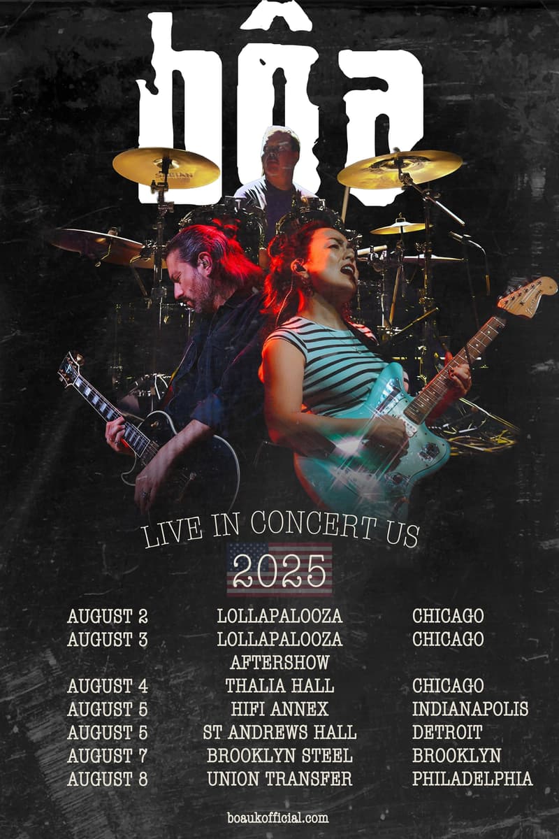 hôa - at Multiple venues: Lollapalooza, Thalia Hall, HiFi Annex, St Andrews Hall, Brooklyn Steel, Union Transfer - Multiple cities: Chicago, Indianapolis, Detroit, Brooklyn, Philadelphia, Multiple states: IL, IN, MI, NY, PA - Aug 2, 2025