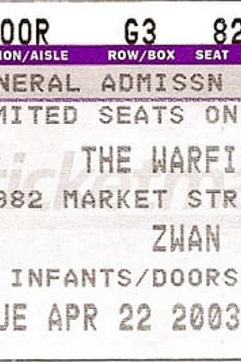 Zwan - at The Warfield - San Francisco, CA - Apr 22, 2003