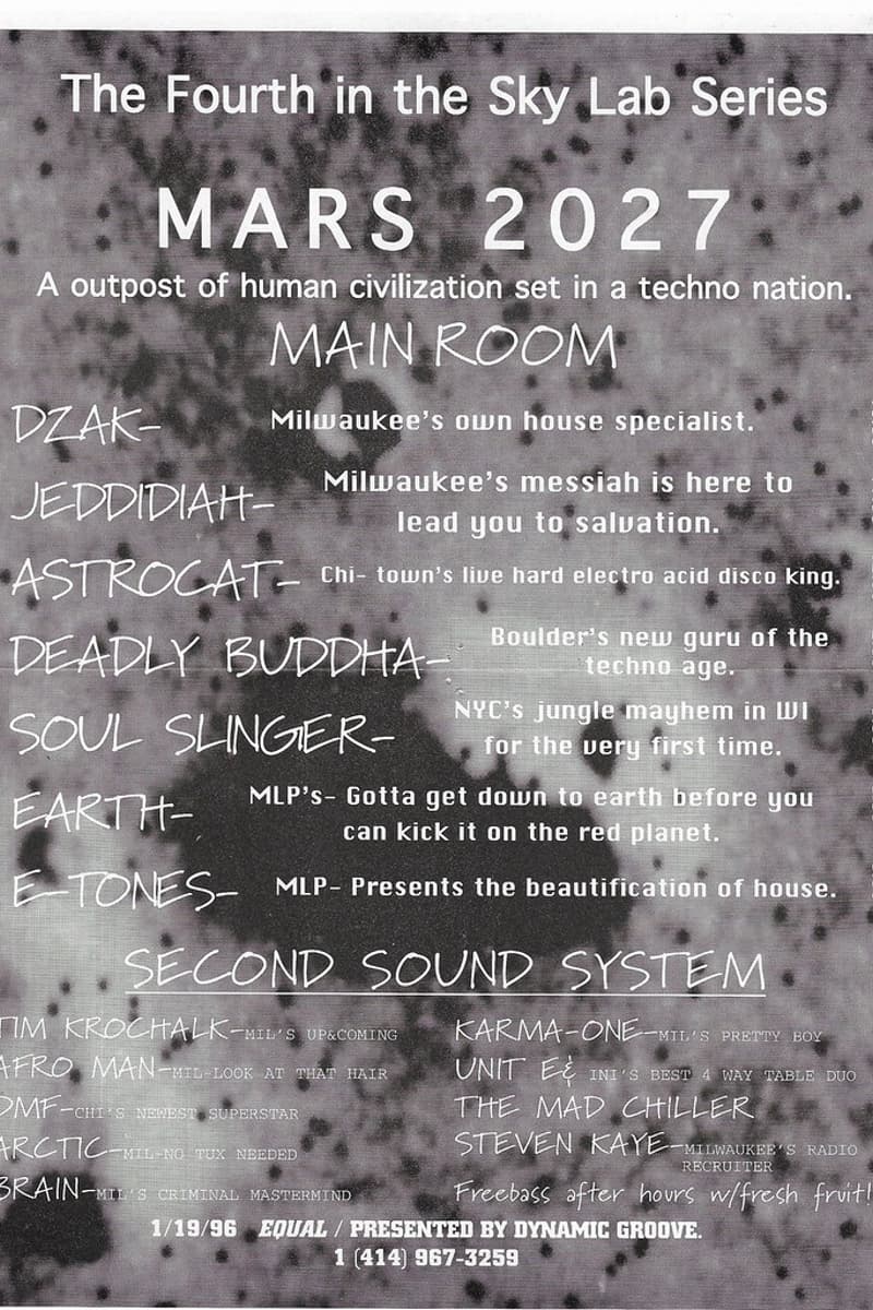Astrocat, JEDDIDIAH, Deadly Buddha, AFRO MAN, Brain - Milwaukee, WI - Jan 19, 1996