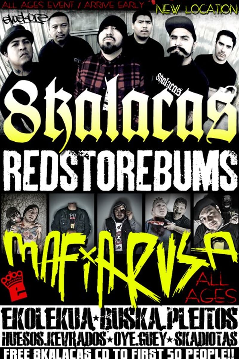 Oye Guey, Huesos Kevrados, Mafia Rusa, 8Kalacas, Skadiotas - at Self Help Graphics - Los Angeles, CA - Dec 17, 2011