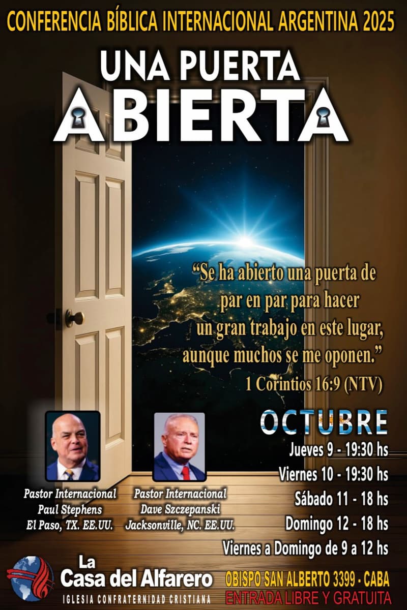Dave Szczepanski, Paul Stephens - at La Casa del Alfarero - Iglesia Confraternidad Cristiana - Buenos Aires (CABA) - Oct 9, 2025