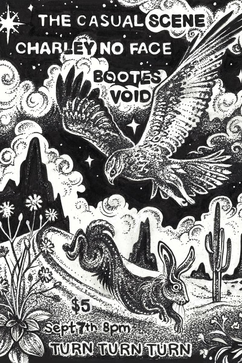 Bootes Void, Charley No Face, Charley No Face, The Casual Scene - at Turn Turn Turn - Portland, OR