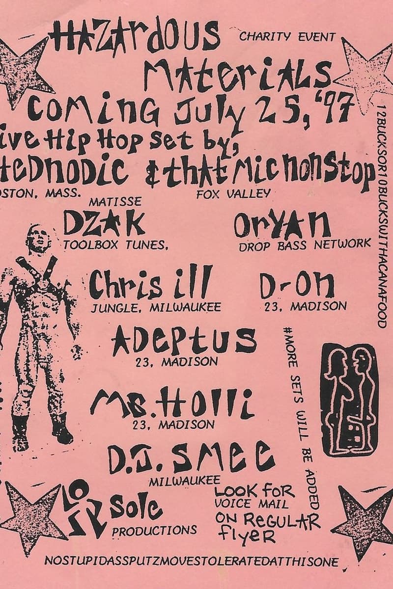 Chris Ill, Hednodic, That Mic Nonstop, Mr. Holli, Oryan - at 23 - Milwaukee / Madison, WI - Jul 25, 1997