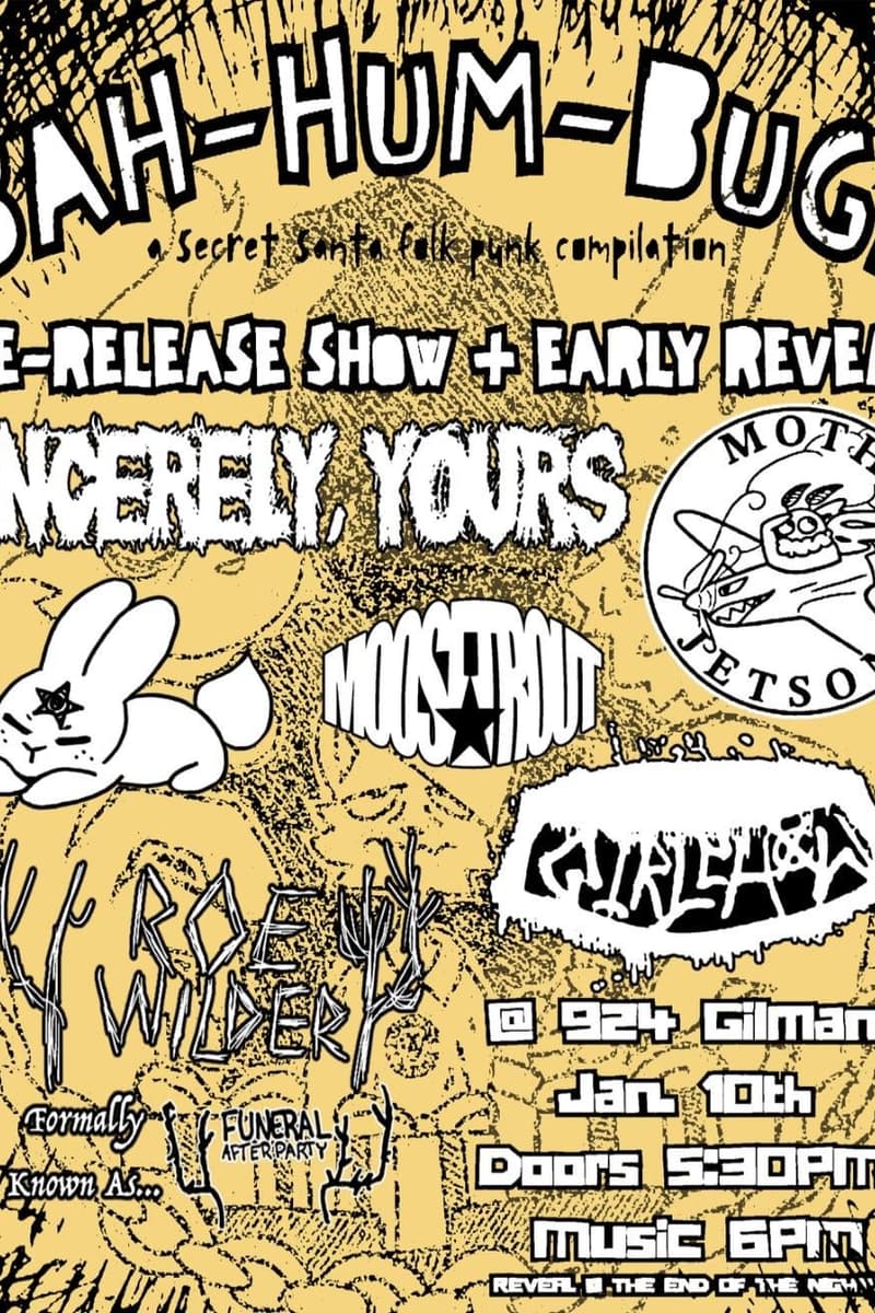 Girlhood, Kroey Wildery, Moog Trout, Moth Jetson, Sincerely, Yours - at 924 Gilman - Berkeley, CA - Jan 10, 2025