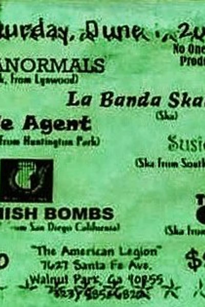 Spanish Bombs, Susie Q, Double Agent, The OK's, La Banda Skalavera - at The American Legion - Walnut Park, CA - Jun 1, 2002
