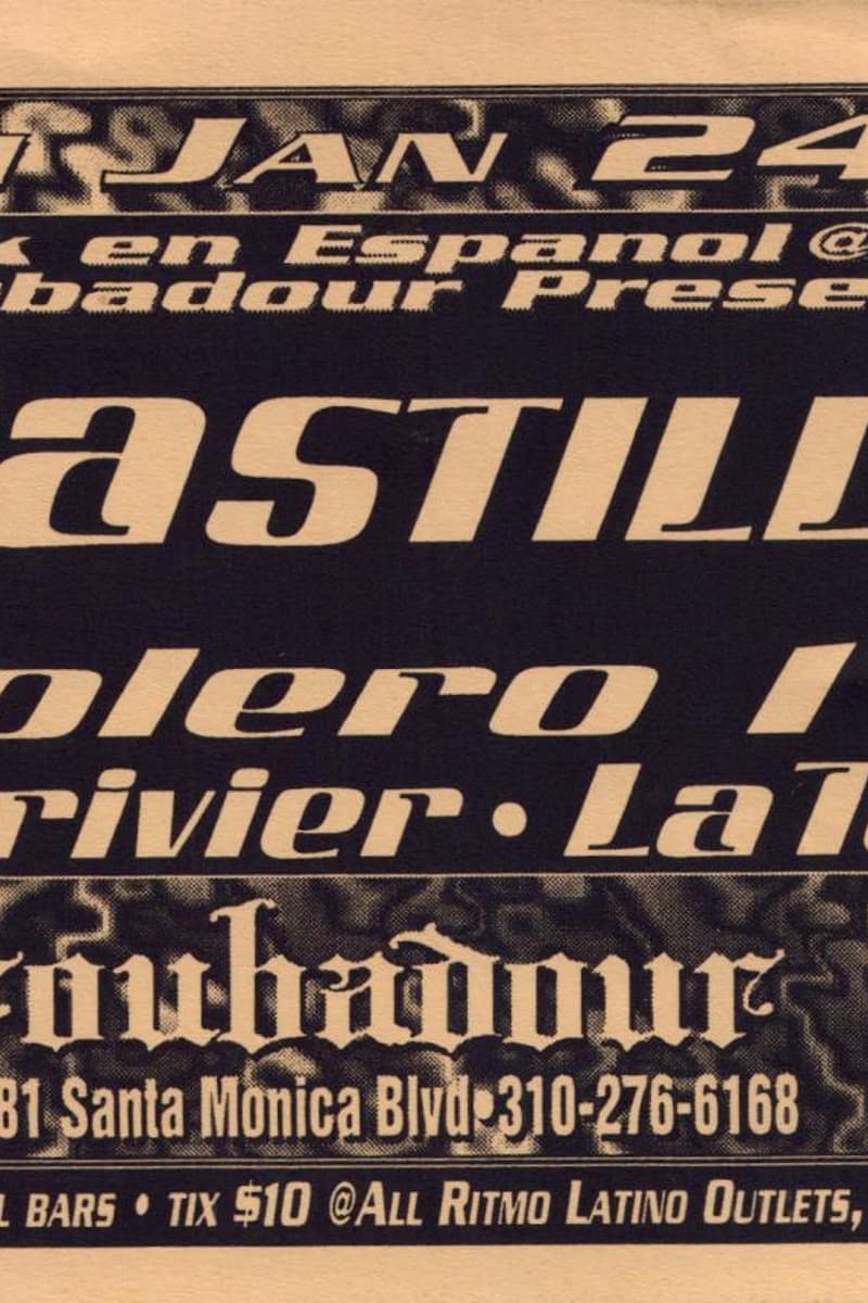 Bolero 13, Morivier, La Tele, Pastilla - at Doug Weston's Troubadour - West Hollywood, CA