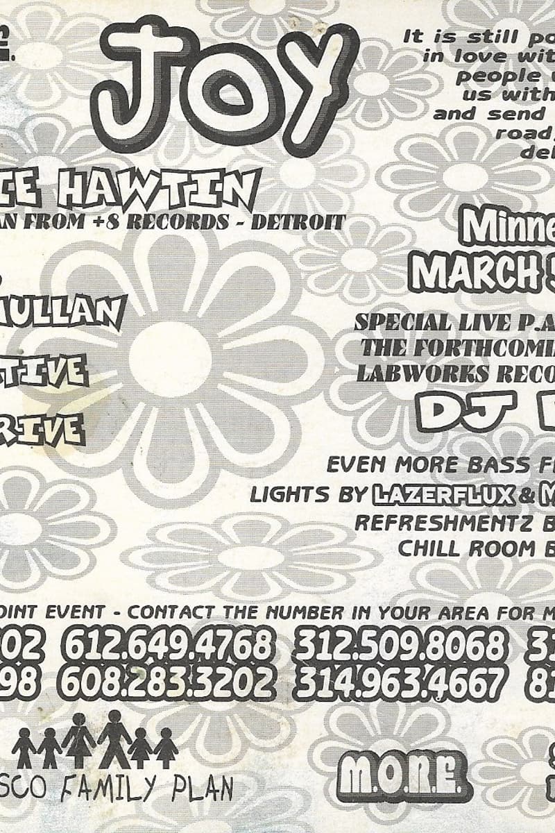 Terry Mullan, NOEL, Alex, Ritchie Hawtin, Earth - Minneapolis, MN - Mar 5, 1994