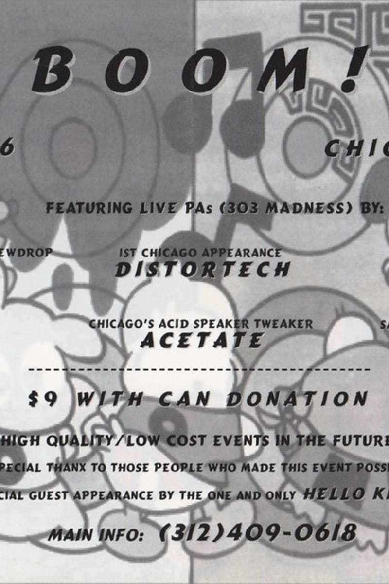 Distortech, Maxwell Edison, T-1000, ON-E, Acetate - Chicago, IL - May 10, 1996