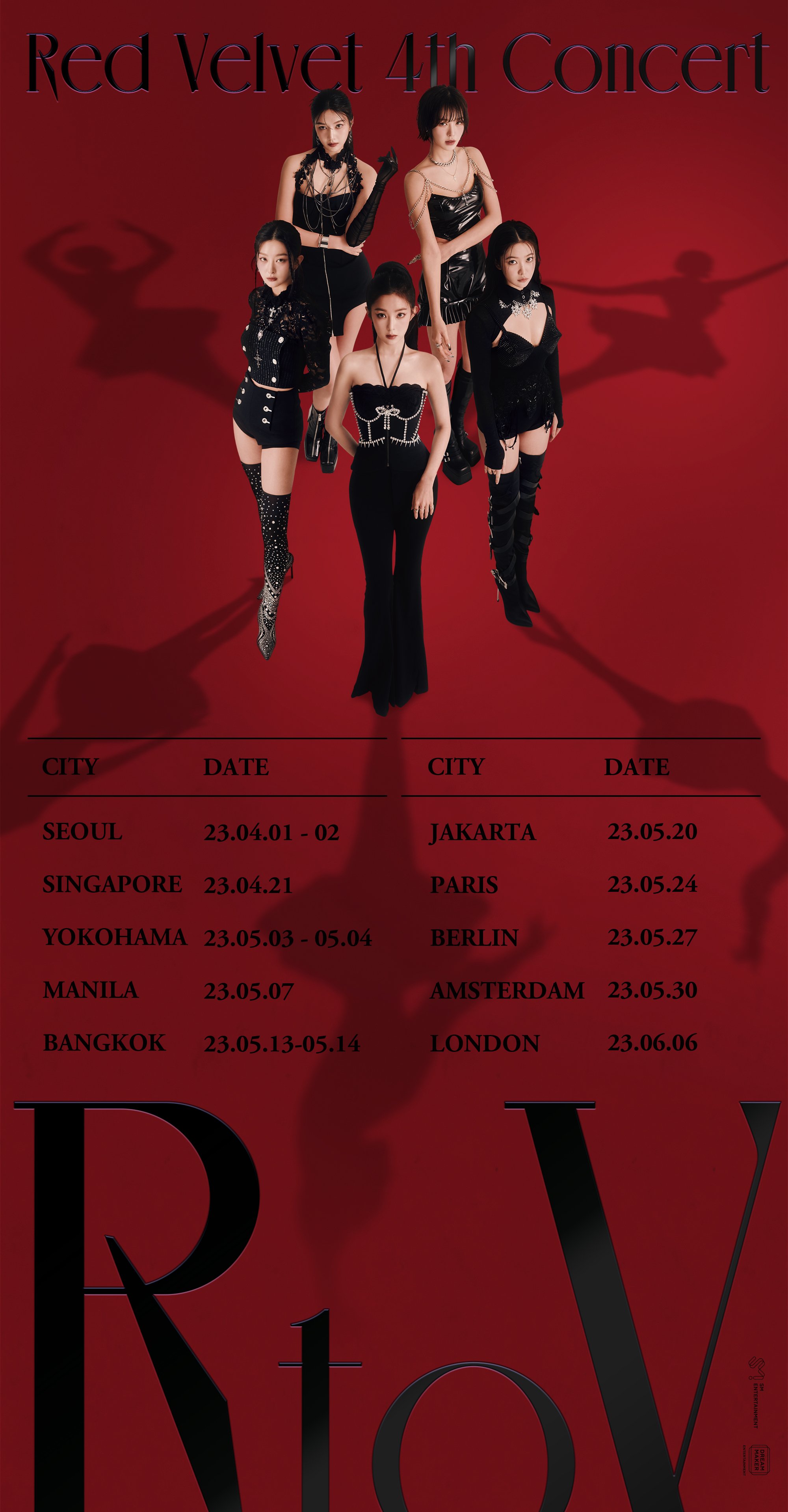 Red Velvet - Multiple cities: Seoul, Singapore, Yokohama, Manila, Bangkok, Jakarta, Paris, Berlin, Amsterdam, London