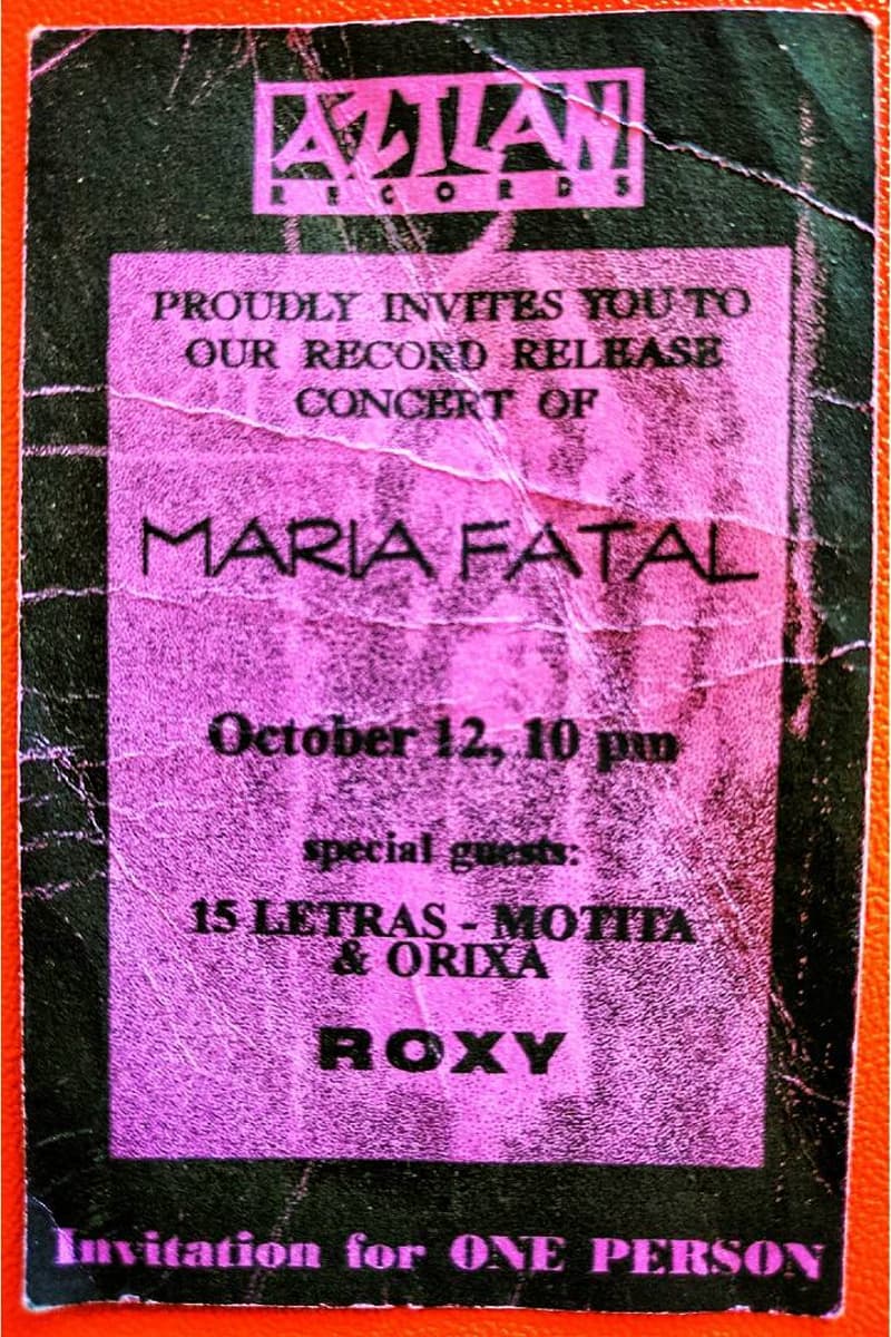 Maria Fatal, Orixa, 15 Letras, Motita - at Roxy