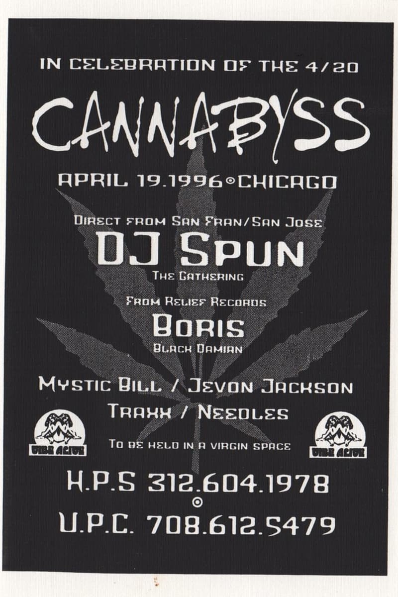 DJ Spun, TRAXX, Needles, Boris, Mystic Bill - at Virgin Space (unnamed venue described as 'a virgin space') - Chicago, IL - Apr 19, 1996