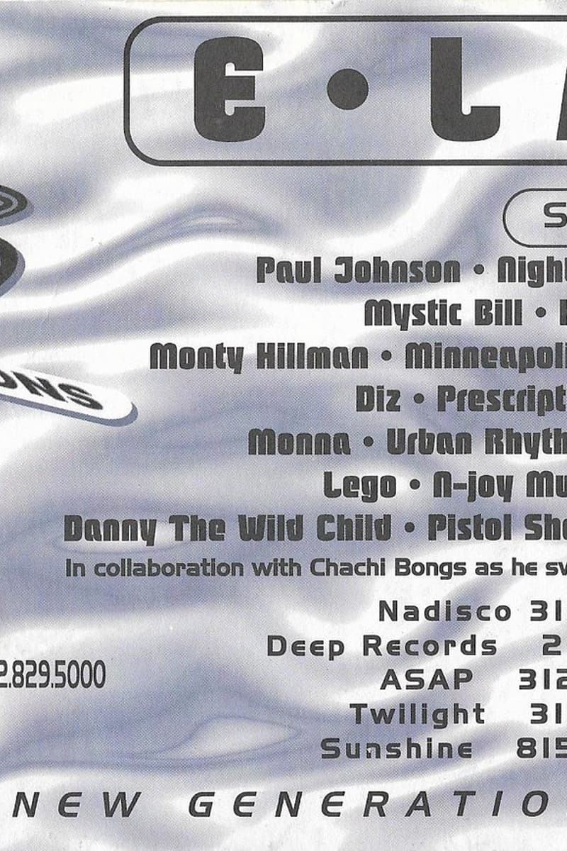 Lego, Paul Johnson, Diz, Chachi Bongs, Mystic Bill - at E·LAV (partially visible, full name cut off) - Chicago, IL