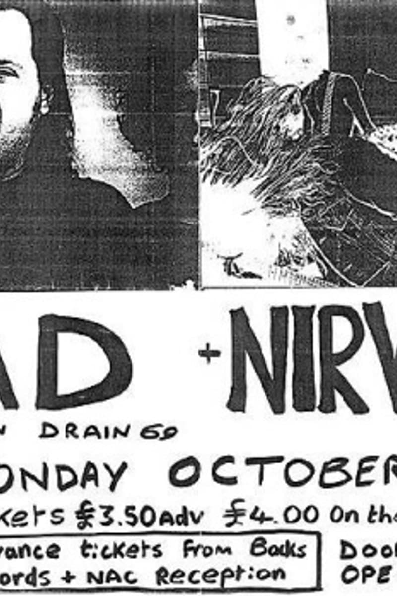 Nirvana, TAD, Brain Drain 69 - at Norwich Arts Centre - Norwich - Oct 30, 1989