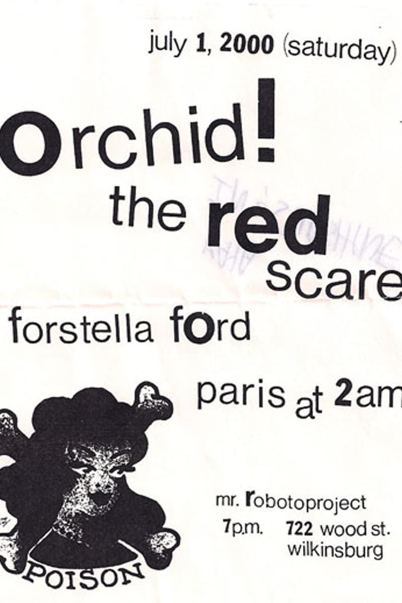 The Red Scare, Paris at 2am, Orchid, Forstella Ford - at Mr. Roboto Project - Wilkinsburg, PA - Jul 1, 2000
