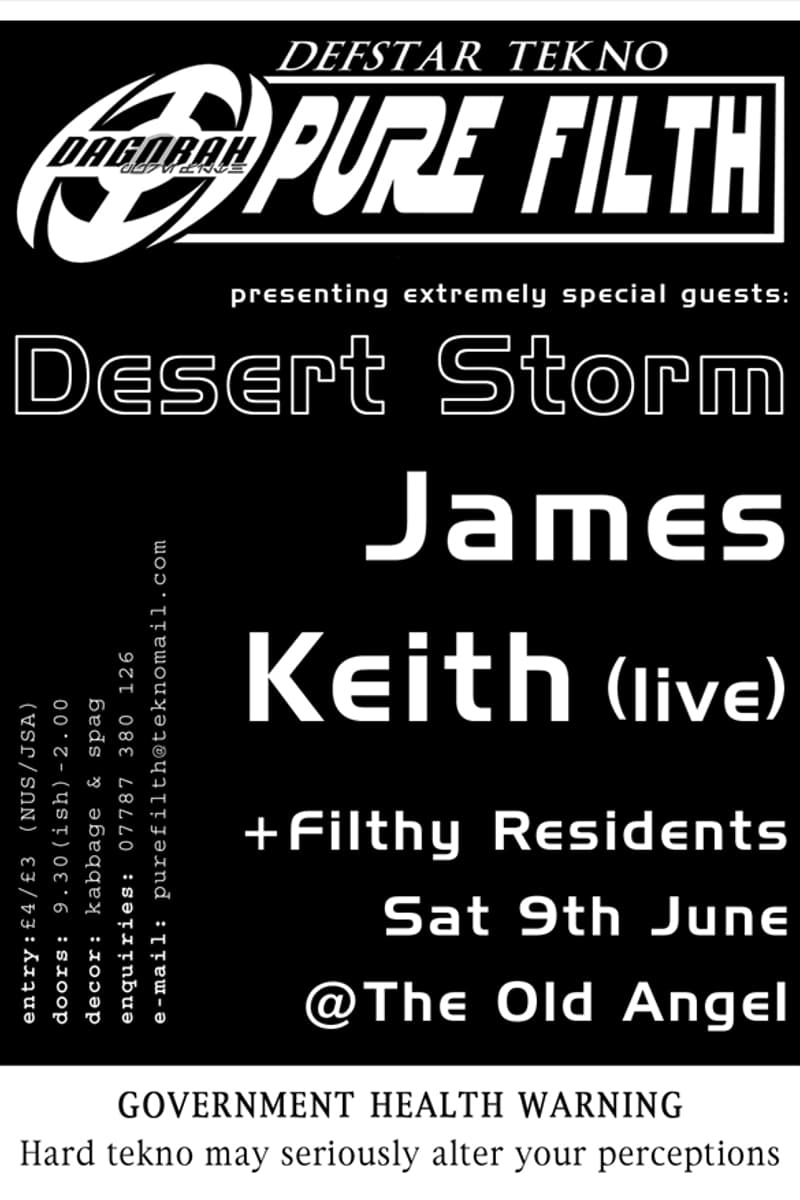Keith, James, Filthy Residents, Desert Storm - at The Old Angel - Nottingham