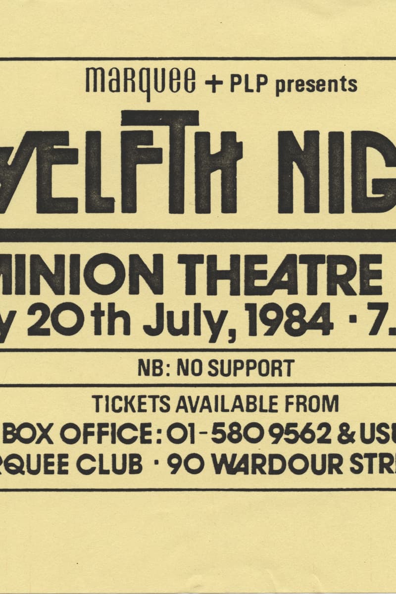 Twelfth Night - at Dominion Theatre - London - Jul 20, 1984