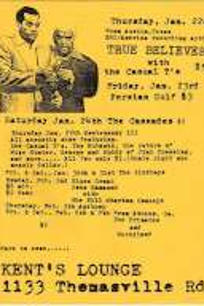 The Camel 7s, True Believers, The Chandeliers - at Kent's Lounge - unknown, unknown