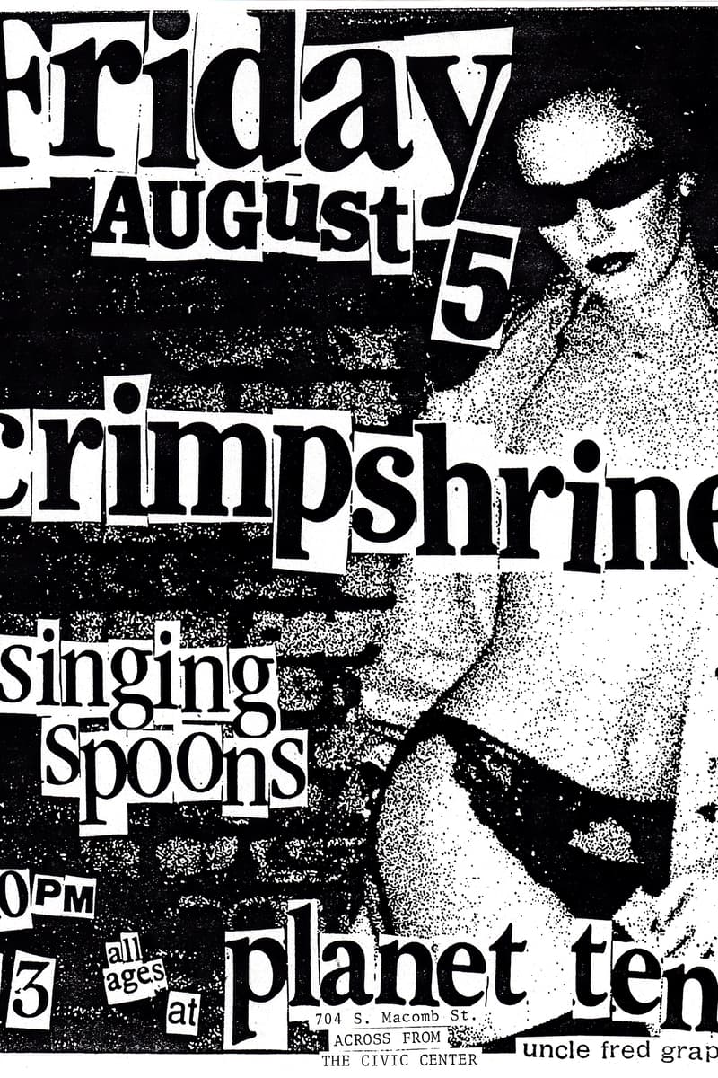 Singing Spoons, Crimpshrine - at Planet Ten - Aug 5, 1988