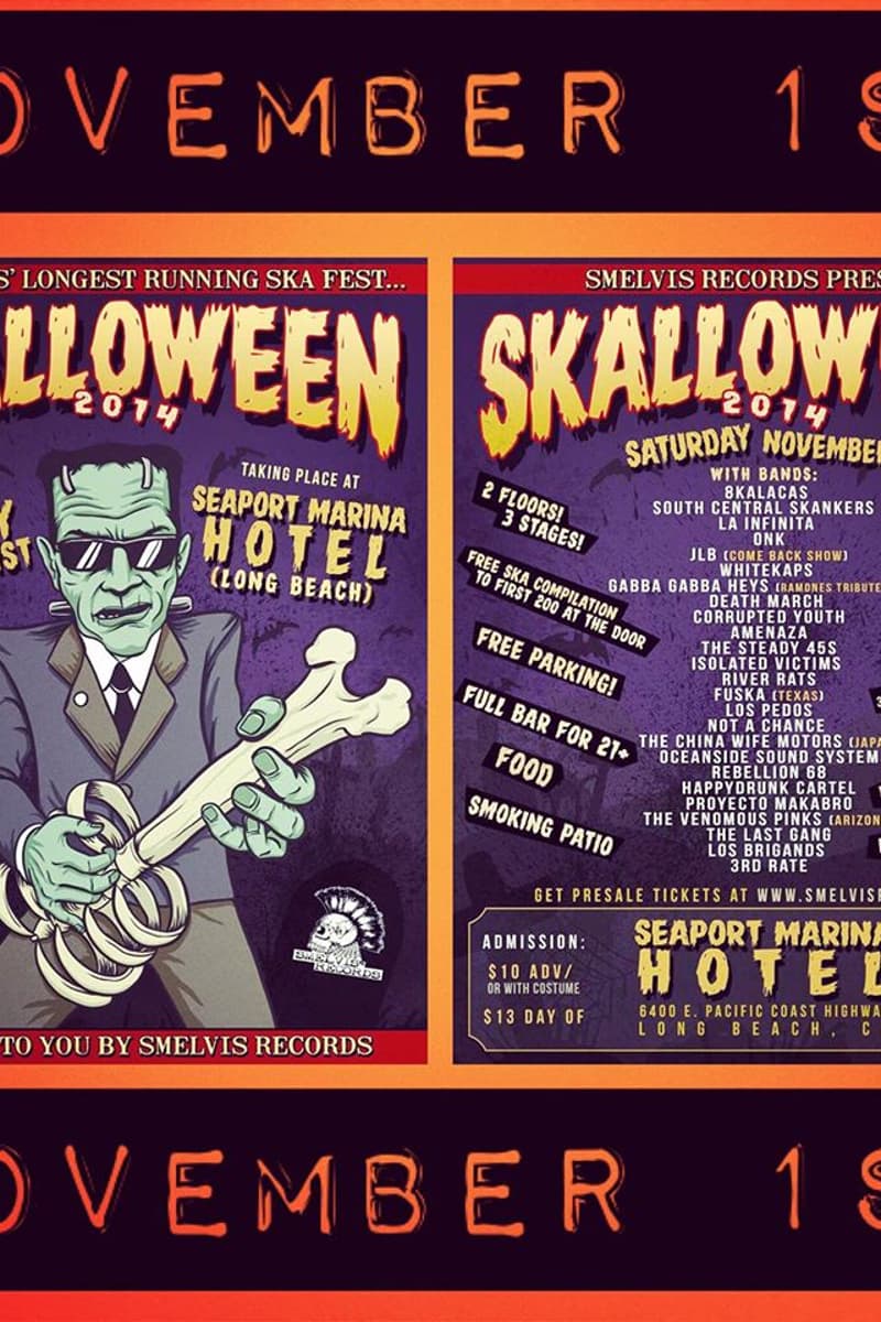 La Infinita, Los Brigands, Gabba Gabba Heys, Rebellion 68, Death March - Long Beach, CA - Nov 1, 2014