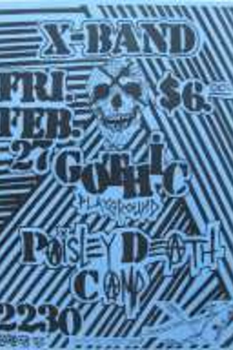 Gothic, Conza, Poison Death, X-Band - at Blackgrounds - Feb 2, 1990