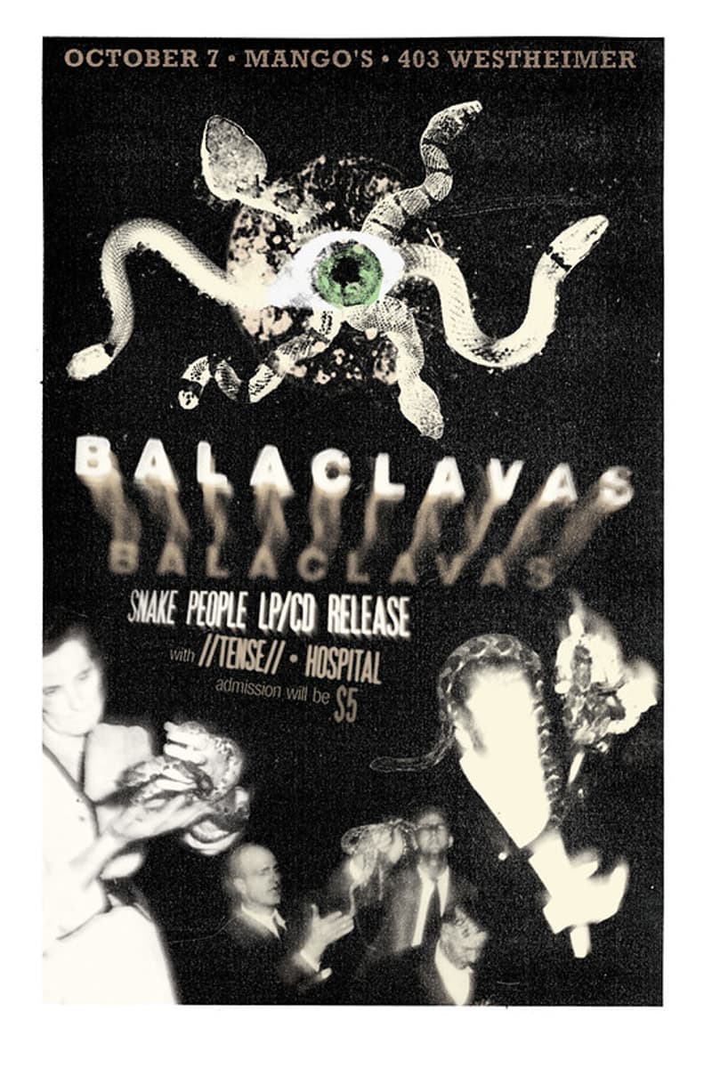 Balaclavas, Hospital, //Tense// - at Mango's
