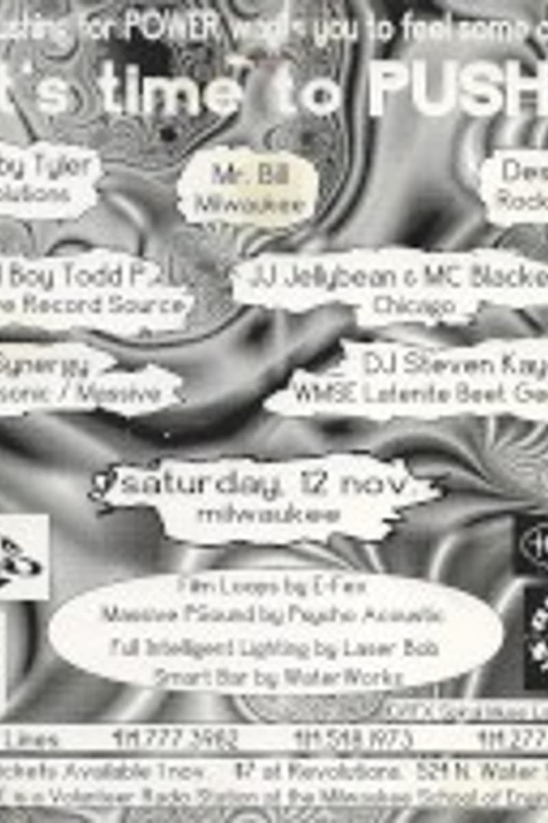 DJ Steven Kaye, Acid Boy Todd P, Mr. Bill, DJ Jellyjean, DJ Toby Tyler - at Instinct - Chicago, IL - Nov 12, 1994