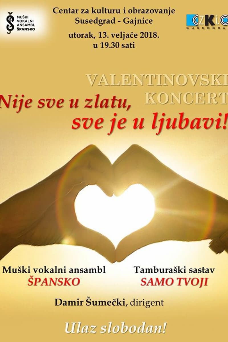 Muški vokalni ansambl Špansko, Tamburaški sastav Samo Tvoji - at Centar za kulturu i obrazovanje Susedgrad - Gajnice - Zagreb (Špansko/Susedgrad-Gajnice district), Croatia - Feb 13, 2018