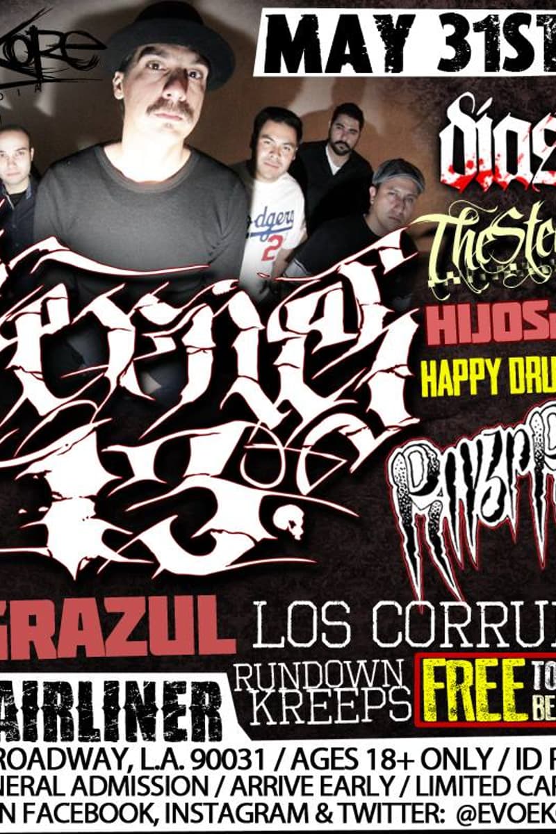 Rundown Kreeps, Los Corruptos, Paypratos, The Steady 45s, Dias BC - at The Airliner - Los Angeles, CA - May 31, 2014