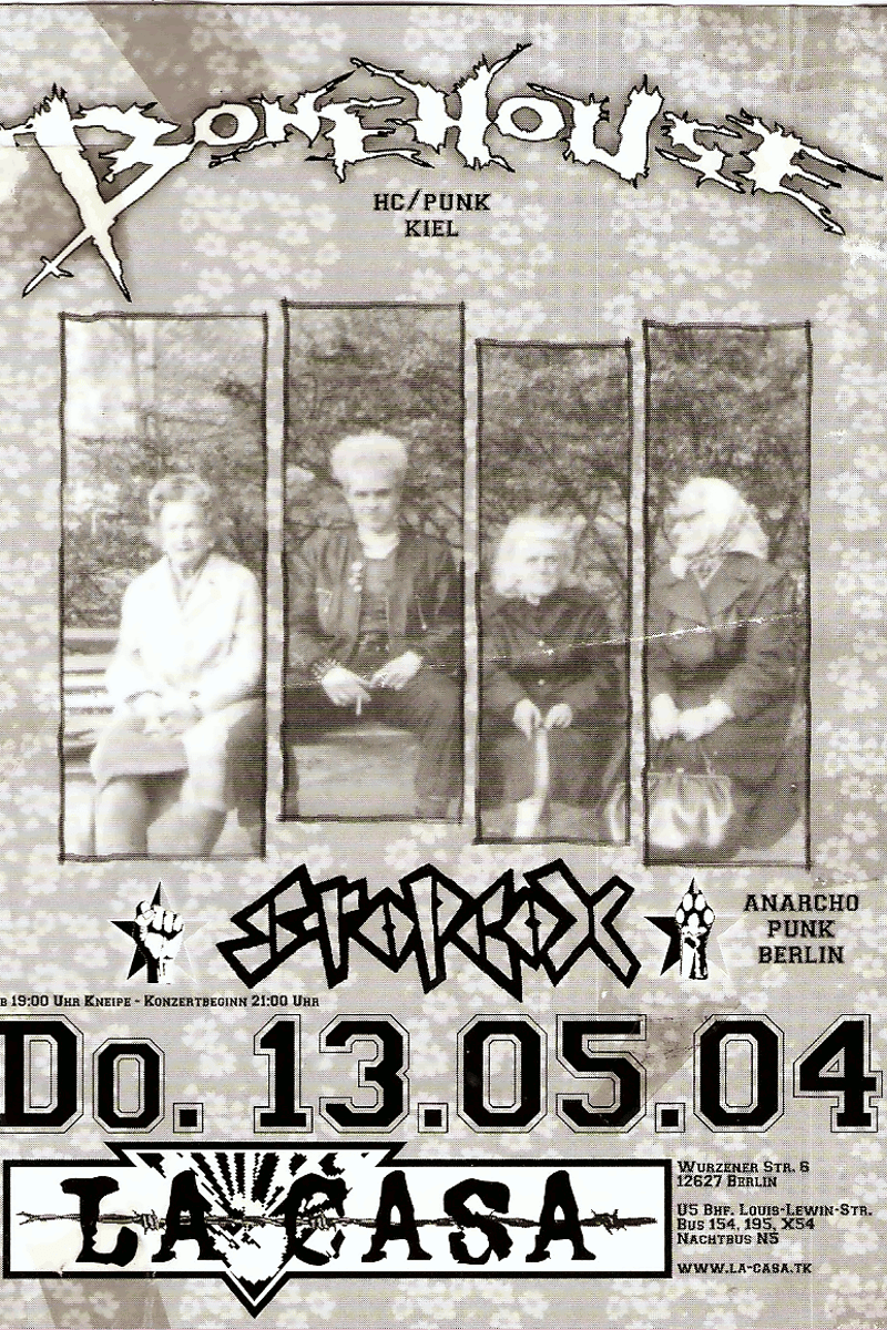 Stopcox, Bone House HC/Punk Kiel, Stopcox Anarchopunk Berlin, Bone House - at La Casa - Berlin - May 13, 2004
