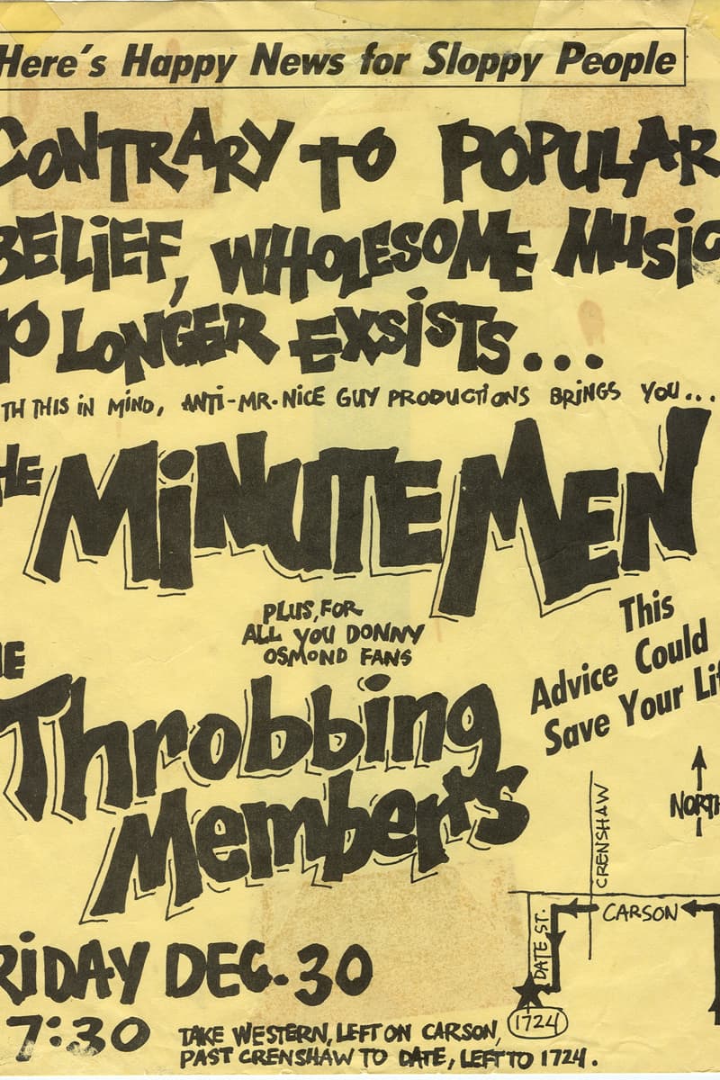 The Minute Men, The Throbbing Members - San Pedro, CA - Dec 30, 1983