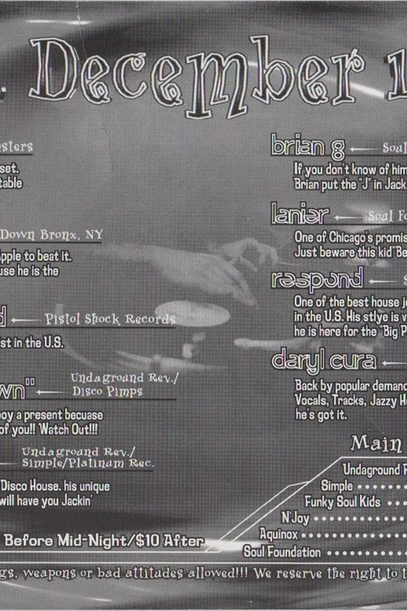 Lanier, John 'Break It Down', Danny Da Wildchild, Justin Long, Brian G - Chicago, IL - Dec 12, 1997