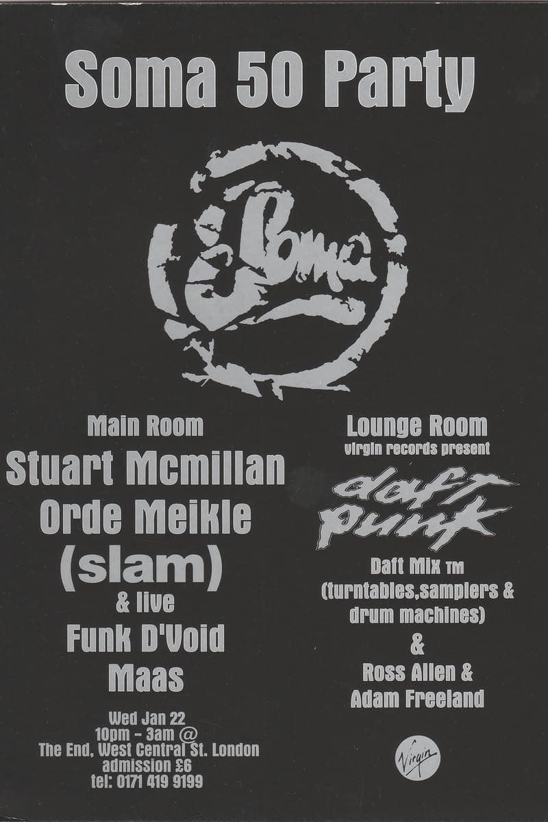 Funk D'Void, Stuart McMillan, Daft Punk, Ross Allen, Orde Meikle - at The End - London - Jan 22, 1997