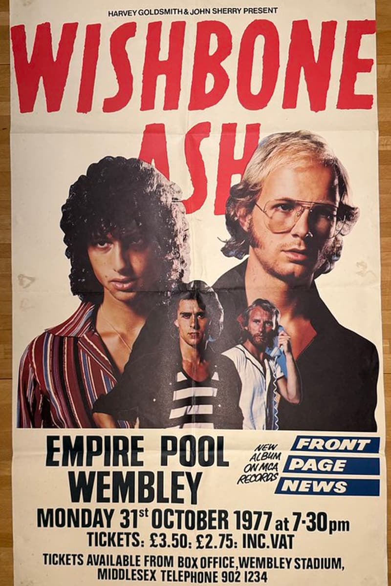Wishbone Ash - at Empire Pool Wembley - Wembley - Oct 31, 1977