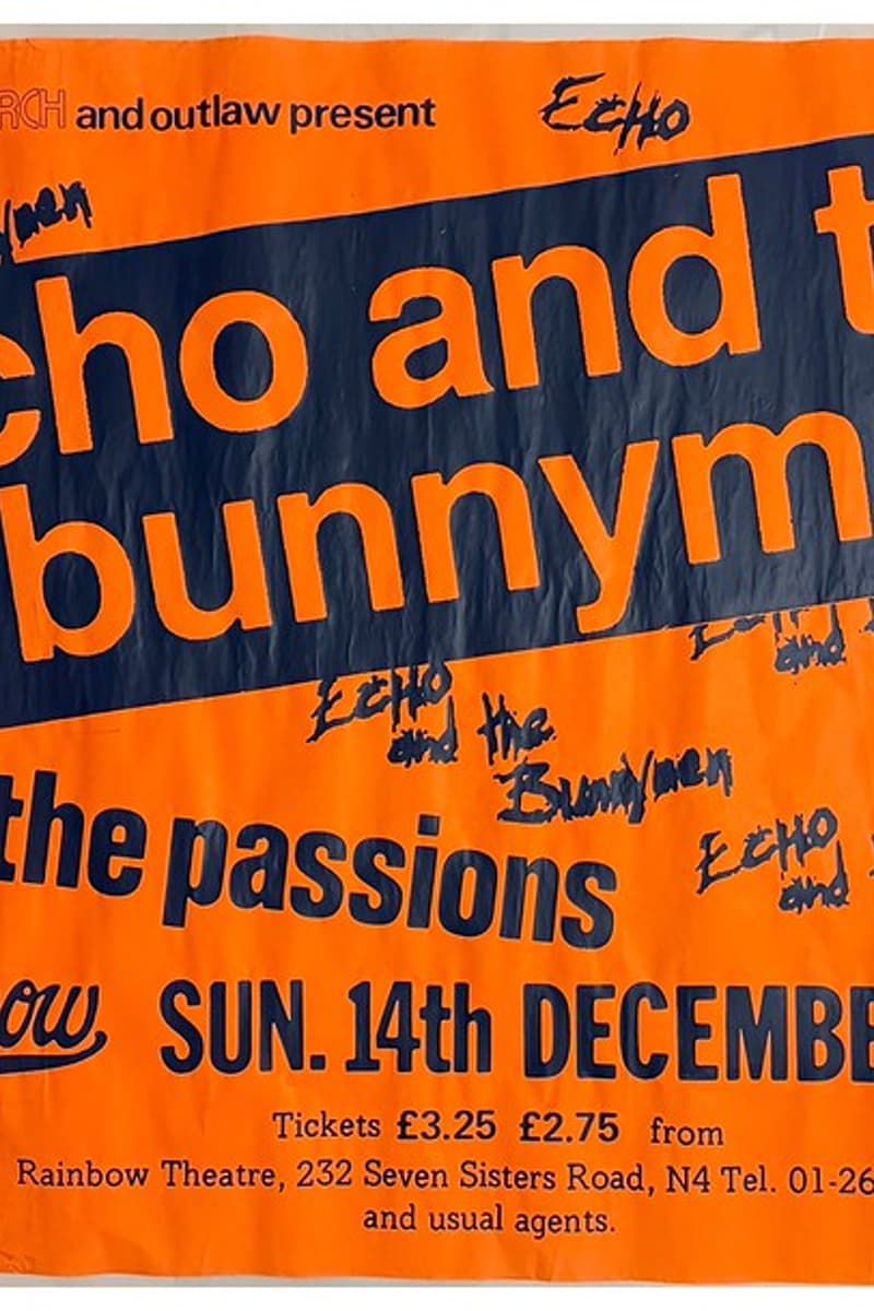 the passions, Echo and the Bunnymen - at Rainbow Theatre - London - Dec 14, 1980